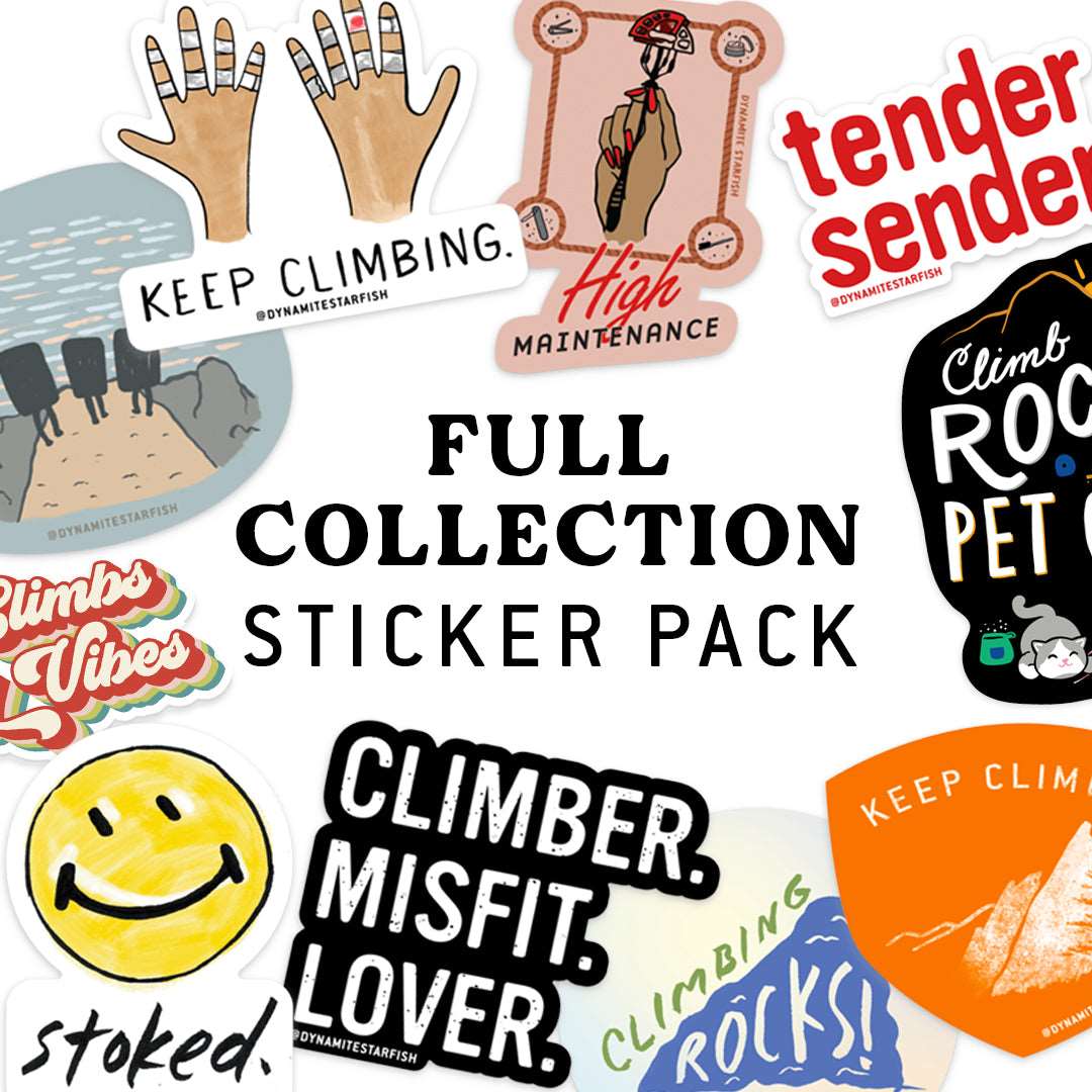 Full Collection — Rock Climbing Sticker Pack
