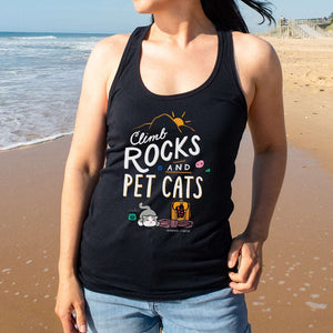 Climb Rocks and Pet Cats — Women's Racerback Tank
