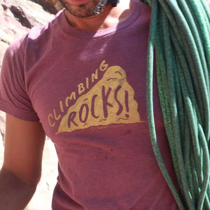 rock climbing t-shirts gifts - Unisex T-Shirts-Climbing Rocks! — Unisex T-Shirt - Dynamite Starfish - gift for climber
