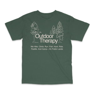 Outdoor Therapy on Public Lands — Unisex T-Shirt