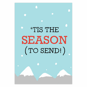 rock climbing t-shirts gifts - Greeting Cards-'Tis The Season - Rock Climbing holiday greeting card - Dynamite Starfish - gift for climber