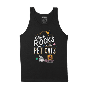 Climb Rocks and Pet Cats — Unisex Tank Top