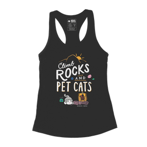 Climb Rocks and Pet Cats — Women's Racerback Tank