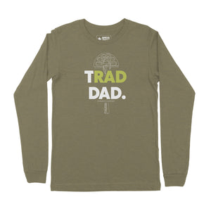 Rad Trad Dad — Men's Unisex Rock Climbing Long Sleeve T-Shirt