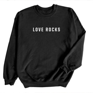 Love Rocks — Unisex Crewneck Sweatshirt