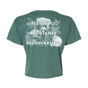 Resilience Resistance Regeneration — Women's Crop Tee