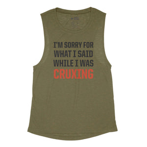 Sorry Cruxing — Women's Muscle Tank