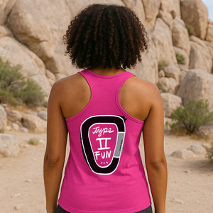 Type 2 Fun Carabiner — Women’s Racerback Tank Top