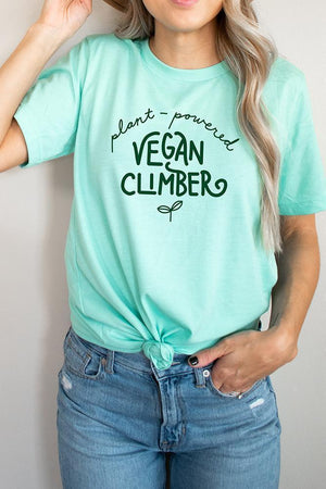 rock climbing t-shirts gifts - Unisex T-Shirts-Vegan Climber Unisex Rock Climbing T-Shirt - Dynamite Starfish - gift for climber