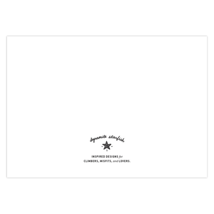 rock climbing t-shirts gifts - Greeting Cards-Climb On! Girls' Rock Climbing Manicure - Rock Climbing greeting card - Dynamite Starfish - gift for climber