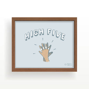 rock climbing t-shirts gifts - Art prints-High Five — 8x10" Art Print - Dynamite Starfish - gift for climber