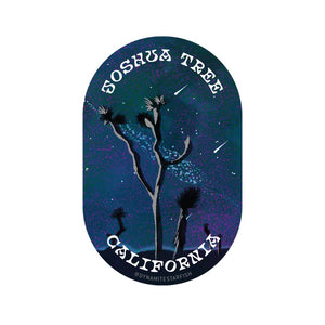 rock climbing t-shirts gifts - Stickers-Joshua Tree Night Sky — 2"x3" Sticker - Dynamite Starfish - gift for climber