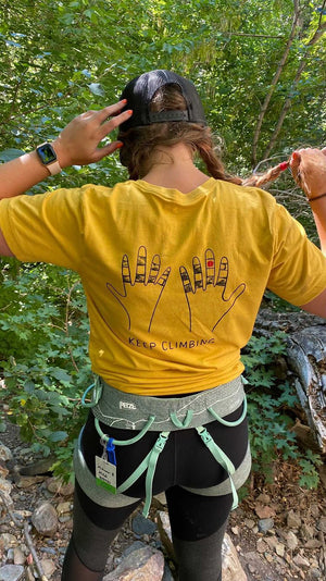 Keep Climbing Taped Hands — Men's / Unisex Rock Climbing T-Shirt