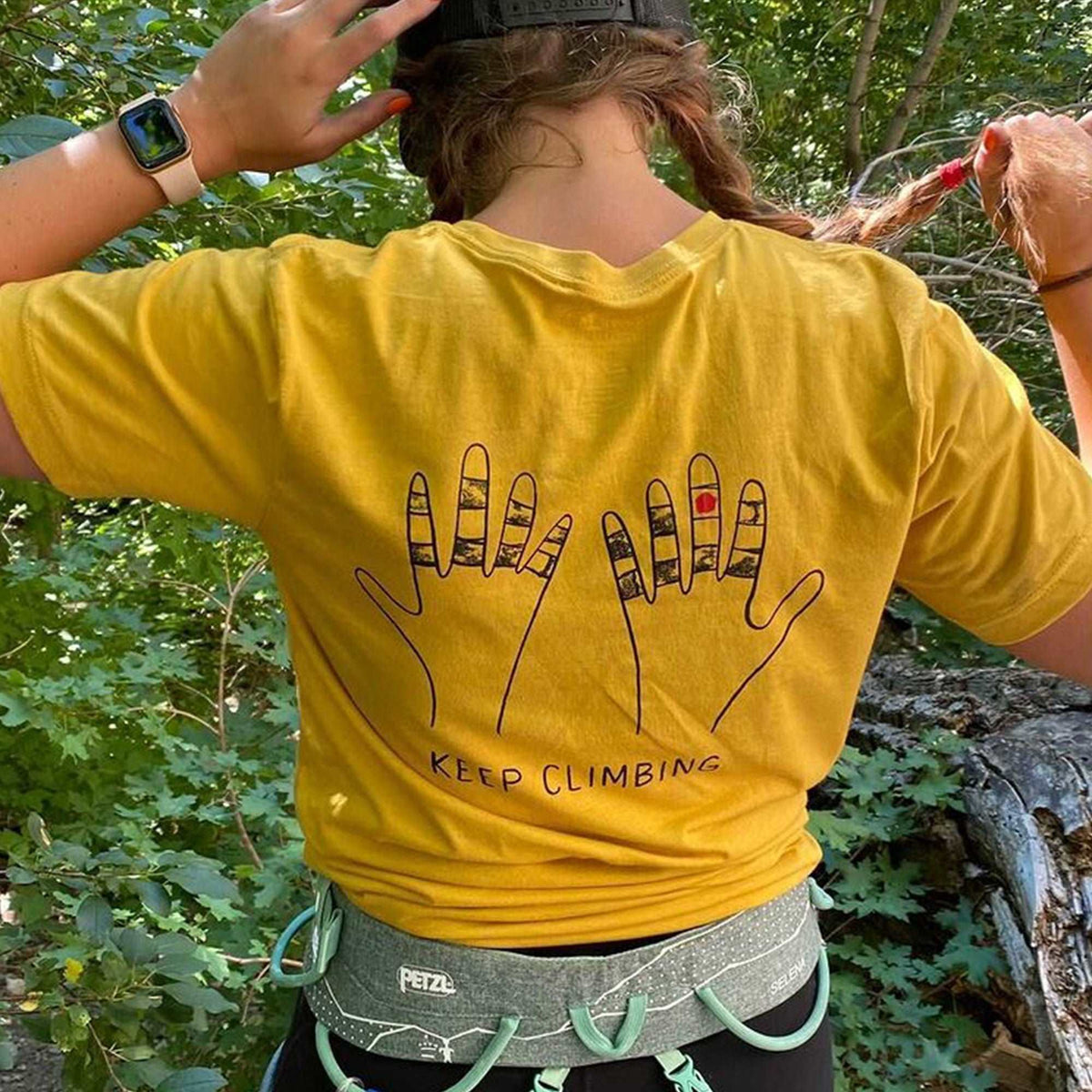 Keep Climbing Taped Hands — Men's / Unisex Rock Climbing T-Shirt