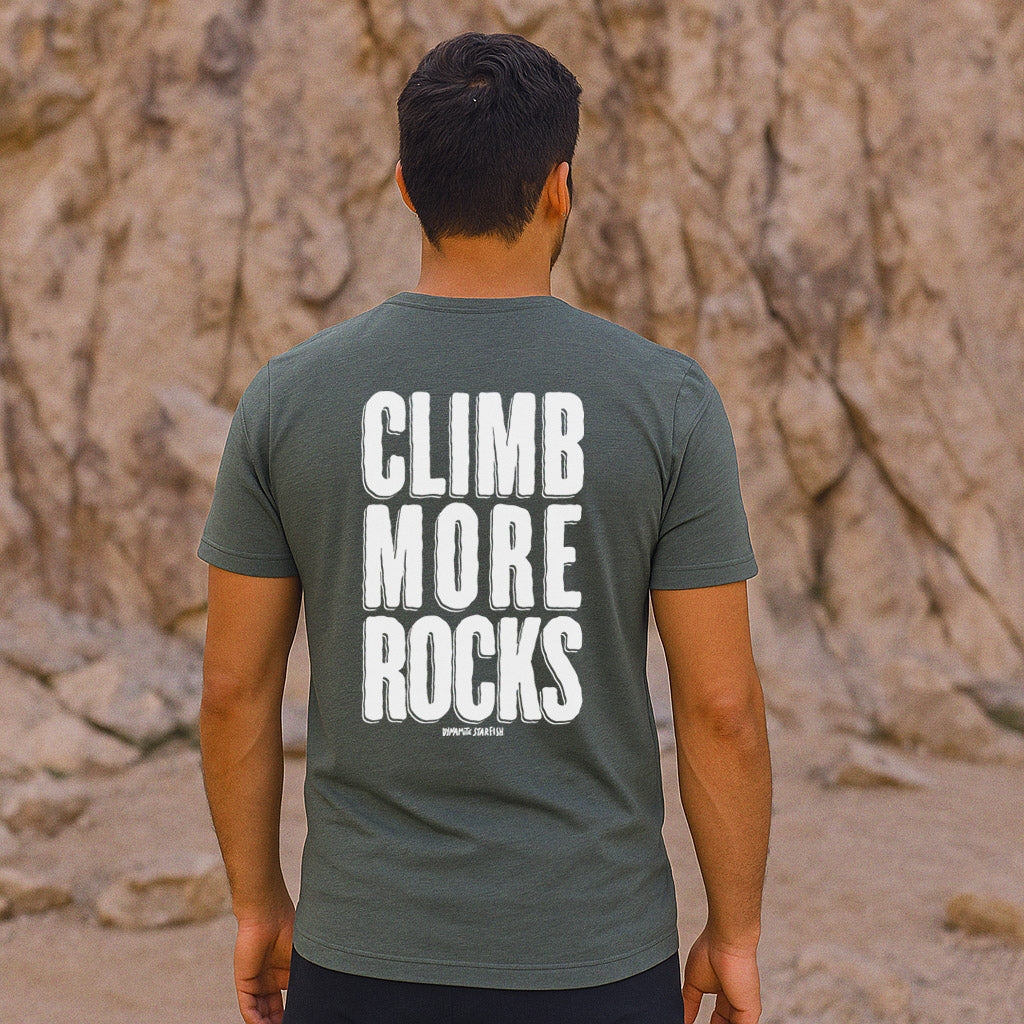 Climb More Rocks — Unisex Rock Climbing T-Shirt