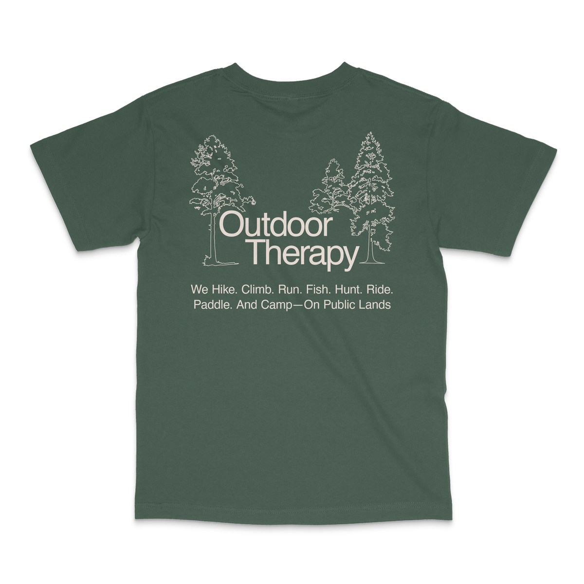 Outdoor Therapy on Public Lands — Unisex T-Shirt