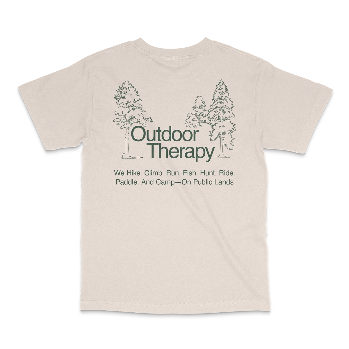 Outdoor Therapy on Public Lands — Unisex T-Shirt