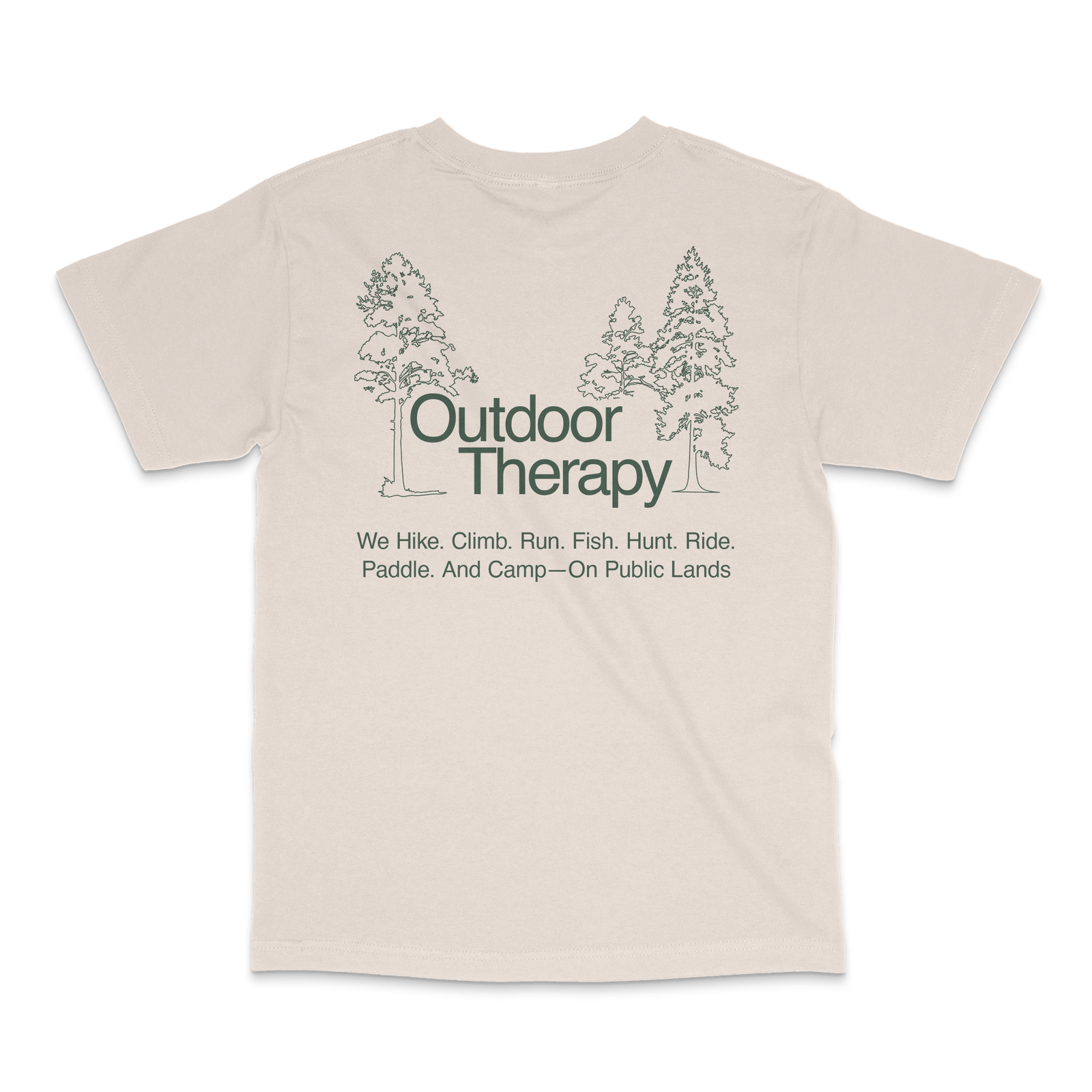 Outdoor Therapy on Public Lands — Unisex T-Shirt