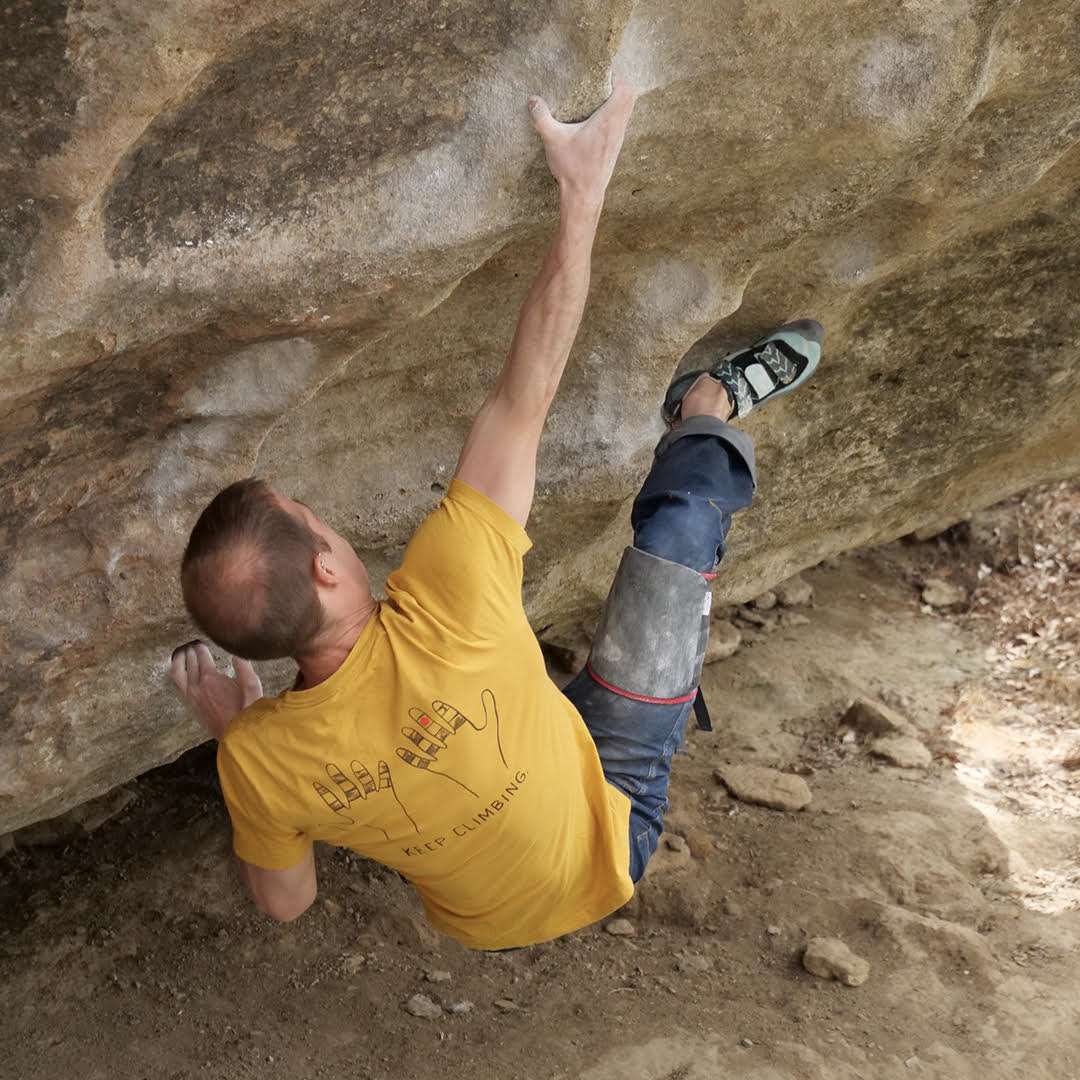 Keep Climbing Taped Hands — Men's / Unisex Rock Climbing T-Shirt