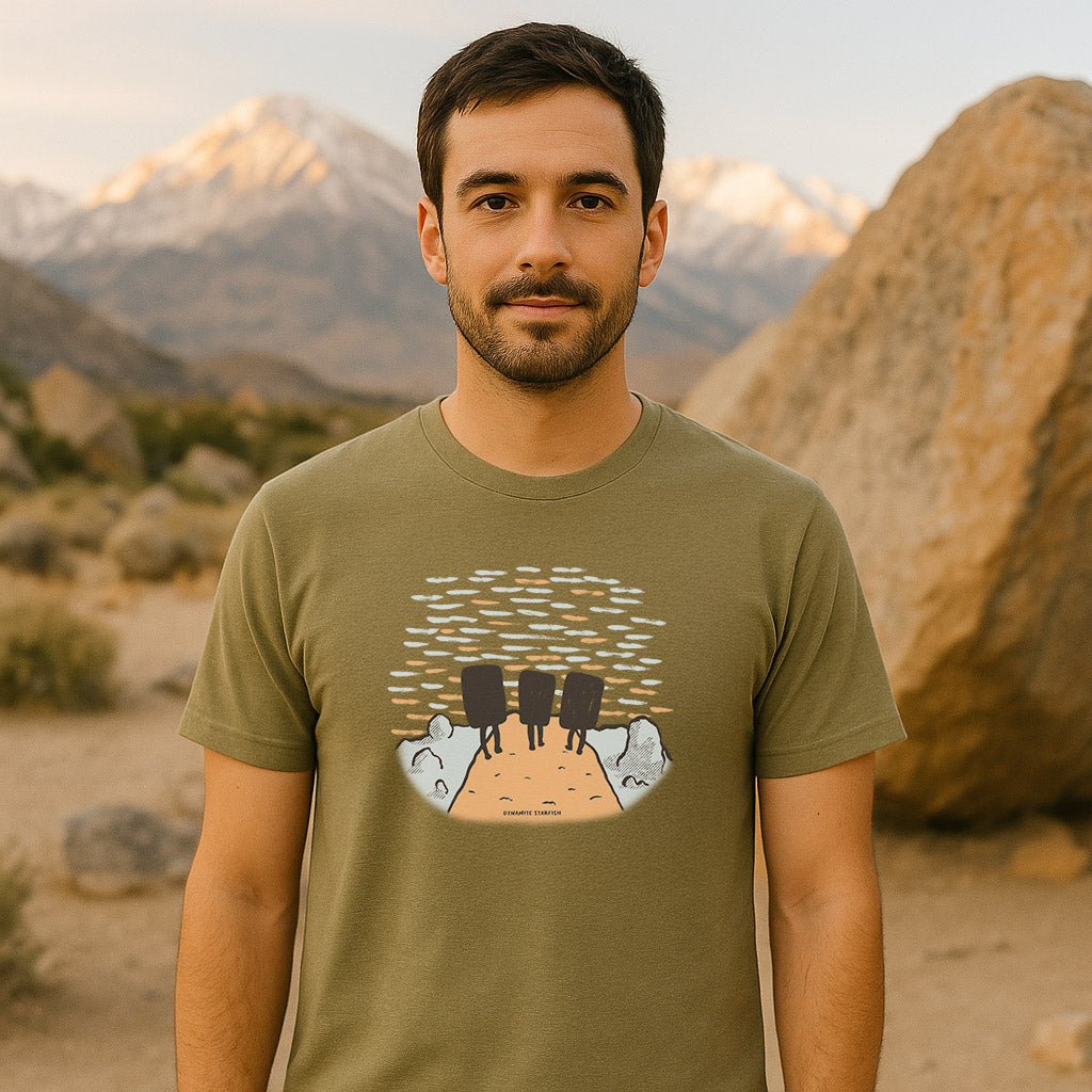 Sunset Boulderers — Unisex Rock Climbing T-Shirt