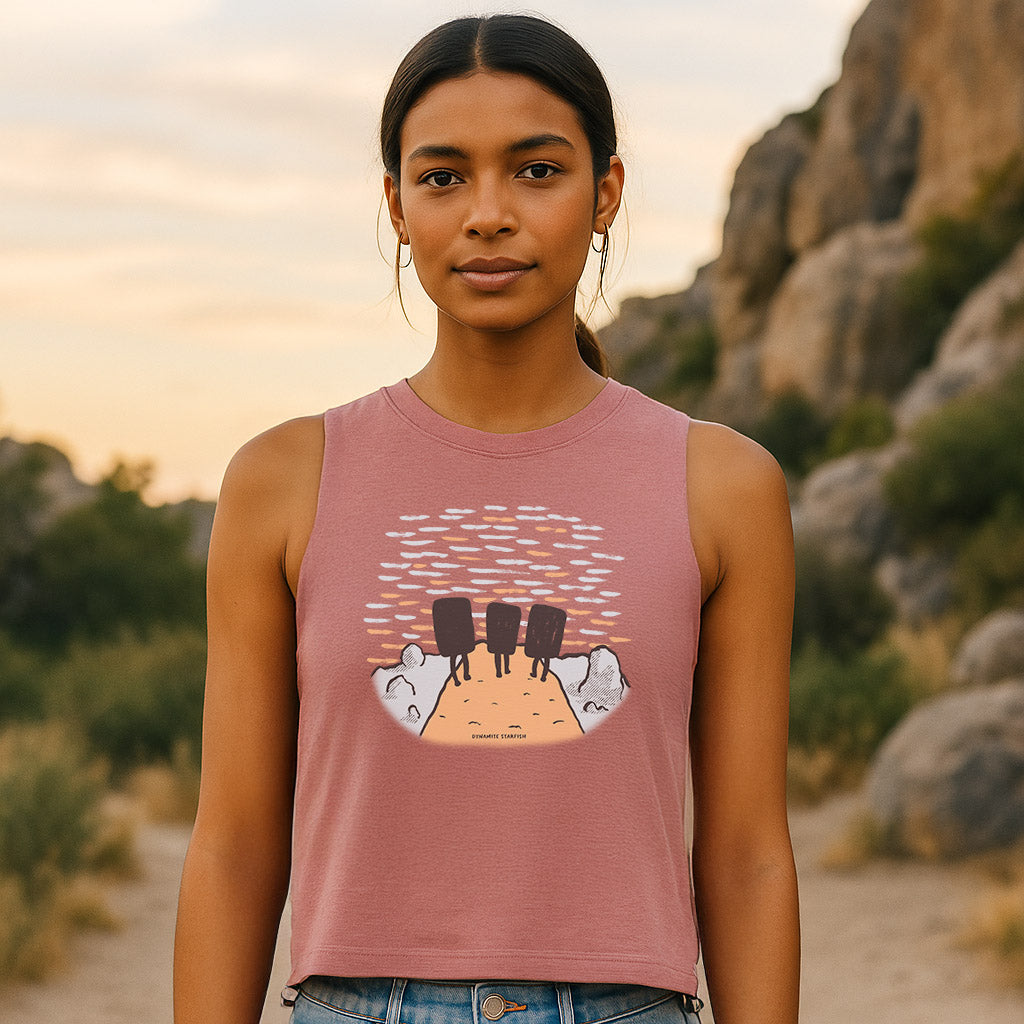 Sunset Boulderers Women’s Crop Tank