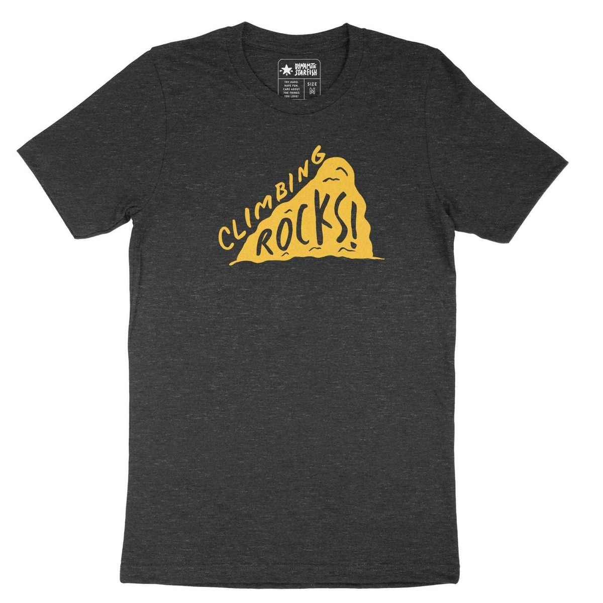 rock climbing t-shirts gifts - Unisex T-Shirts-Climbing Rocks! — Unisex T-Shirt - Dynamite Starfish - gift for climber