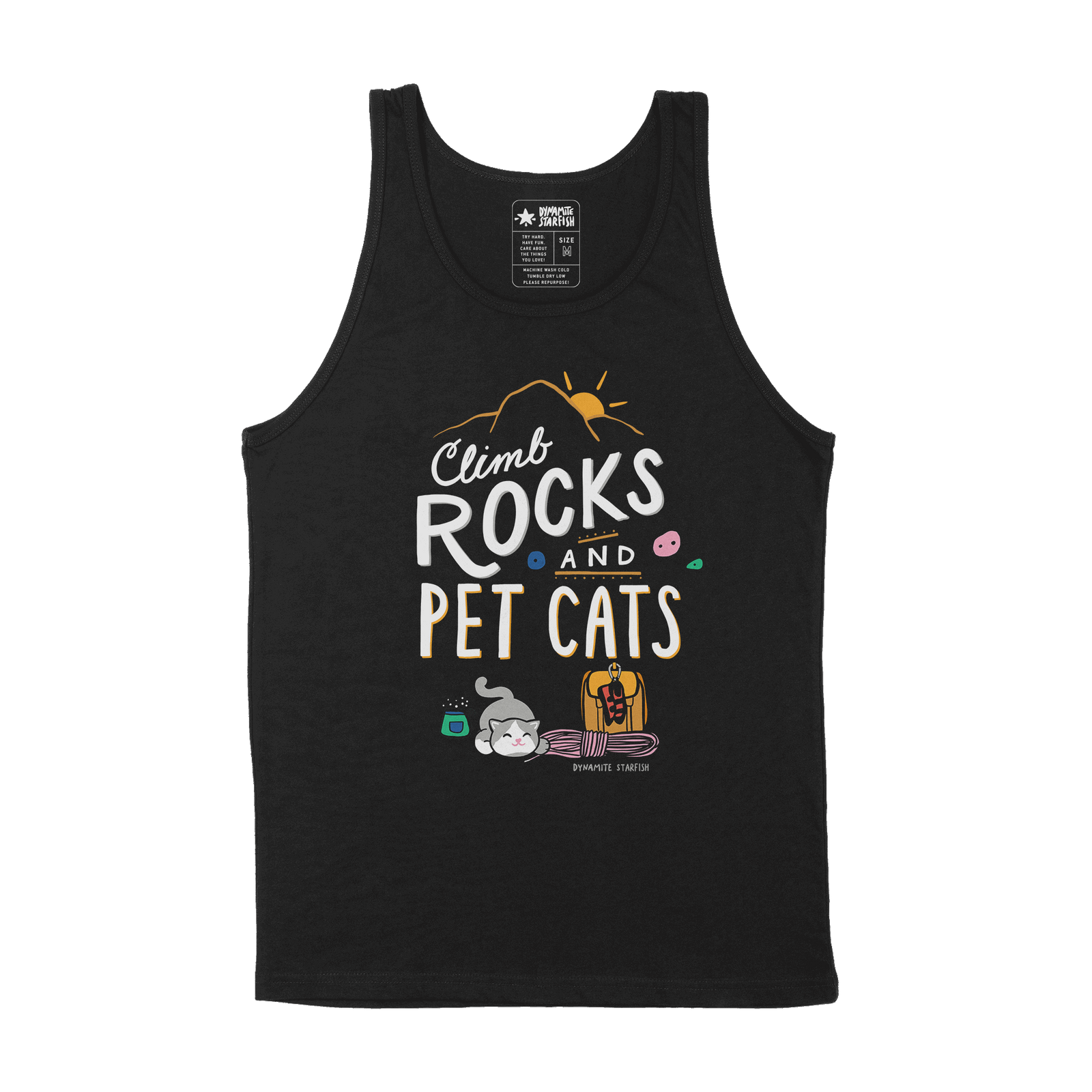 Climb Rocks and Pet Cats — Unisex Tank Top