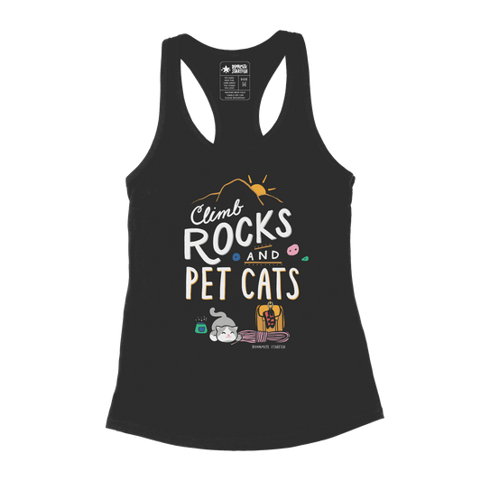 Climb Rocks and Pet Cats — Women's Racerback Tank