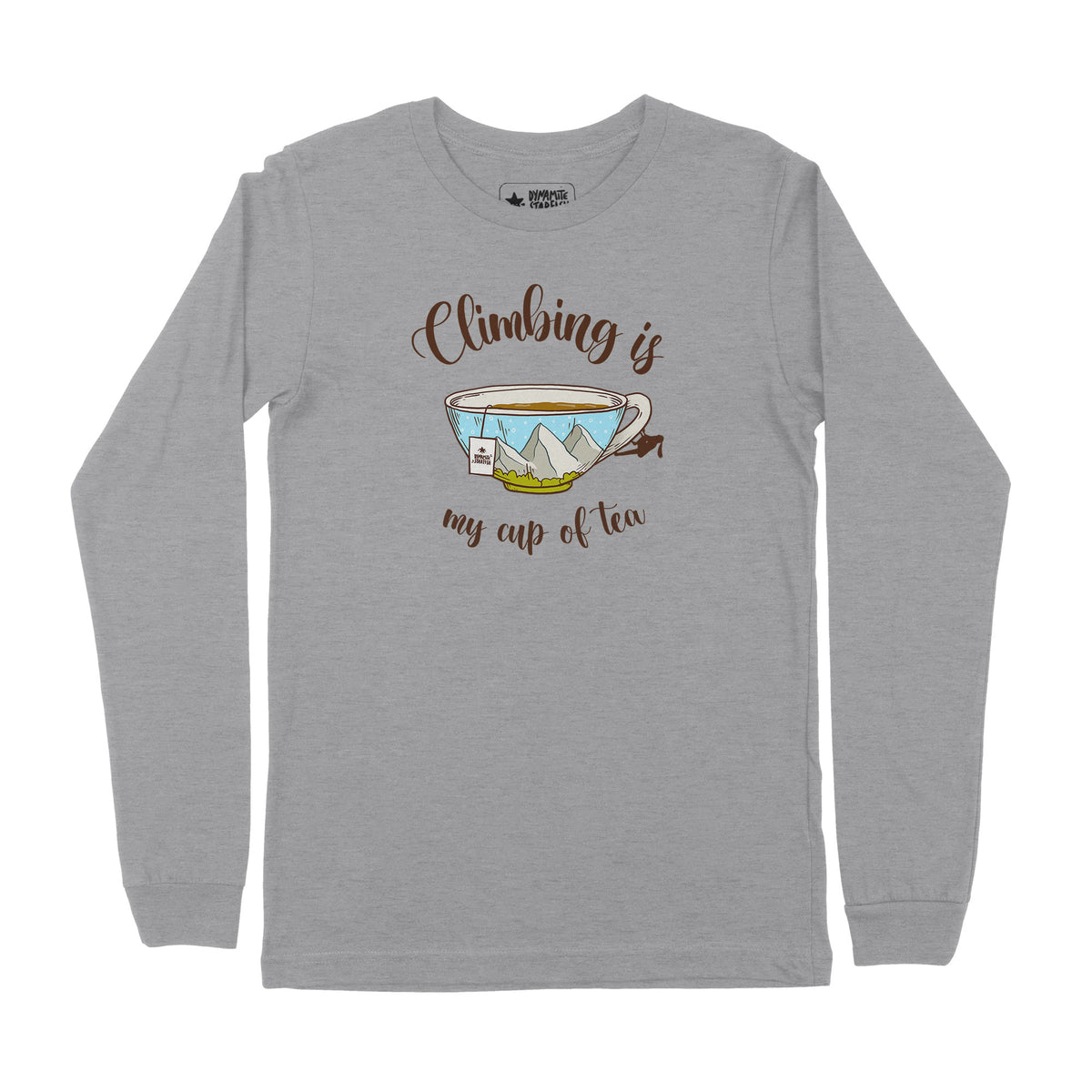 Climbing is My Cup of Tea — Unisex Long Sleeve T-Shirt