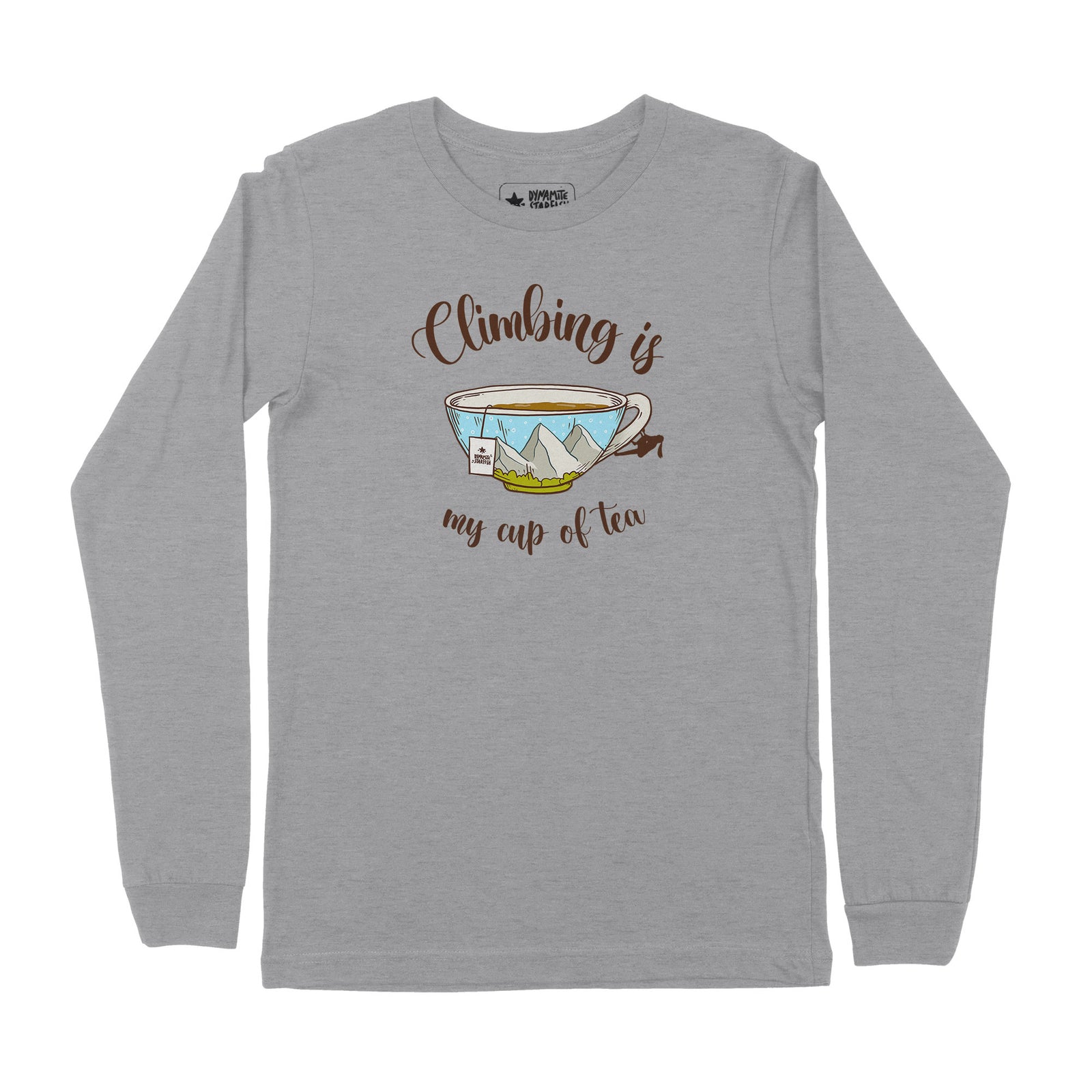 Climbing is My Cup of Tea — Unisex Long Sleeve T-Shirt