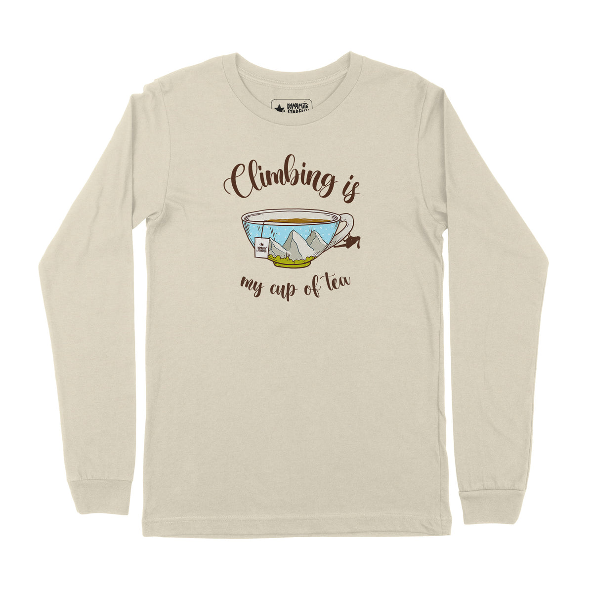 Climbing is My Cup of Tea — Unisex Long Sleeve T-Shirt