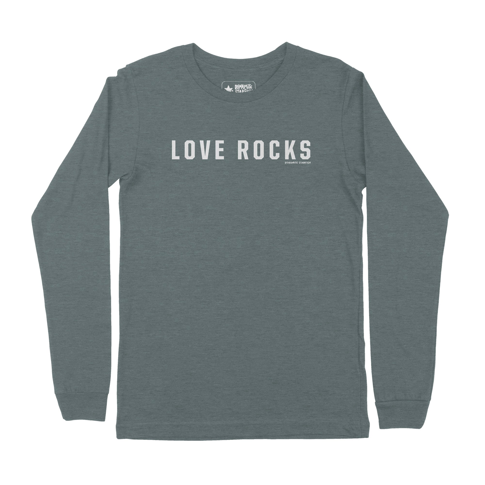 Love Rocks — Unisex Rock Climbing Long Sleeve T-Shirt - Dynamite