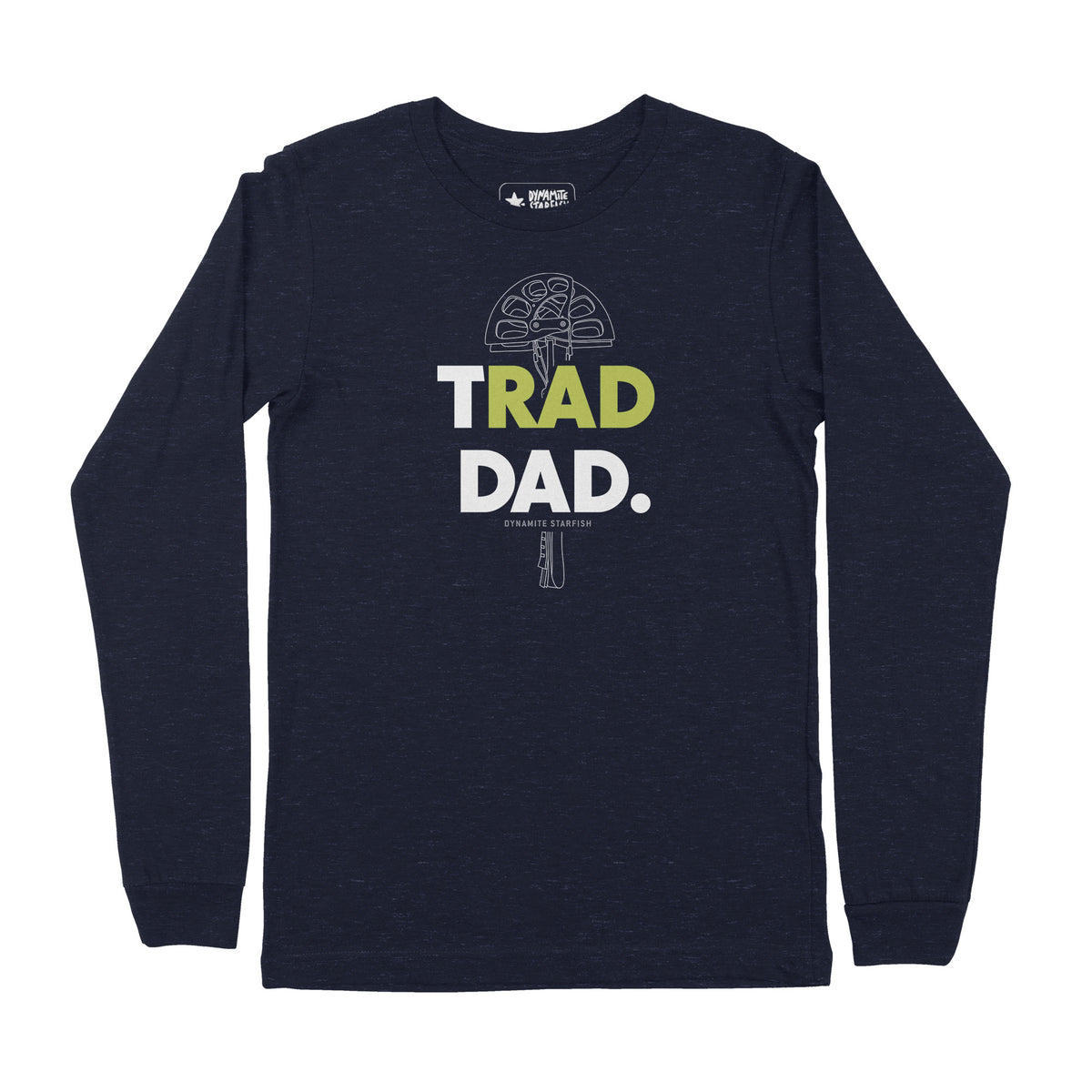 Rad Trad Dad — Men's Unisex Rock Climbing Long Sleeve T-Shirt