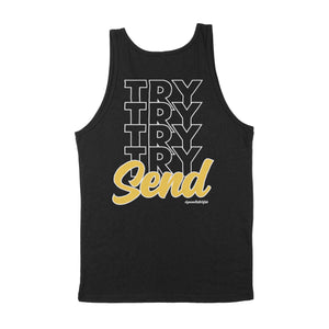Try and Send — Unisex Rock Climbing Tank Top