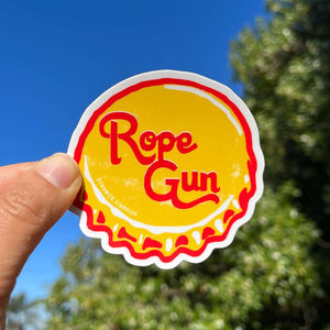 Rope Gun — Rock Climbing Sticker