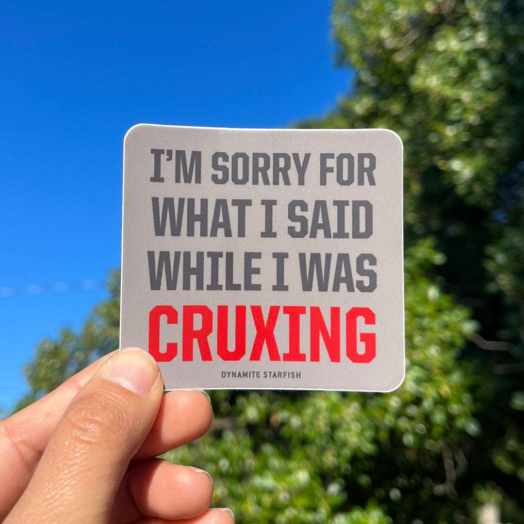 Sorry Rocks Sorry for What I Said While I was Cruxing | Rock Climbing Sticker ...