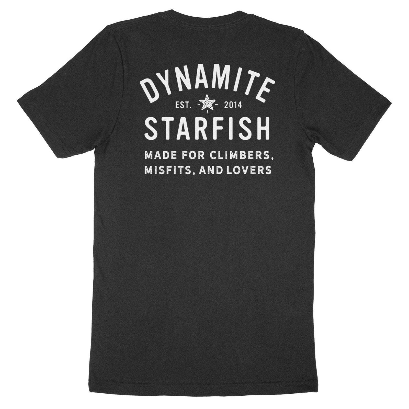 rock climbing t-shirts gifts - Unisex T-Shirts-For Climbers, Misfits, and Lovers — Unisex T-Shirt - Dynamite Starfish - gift for climber