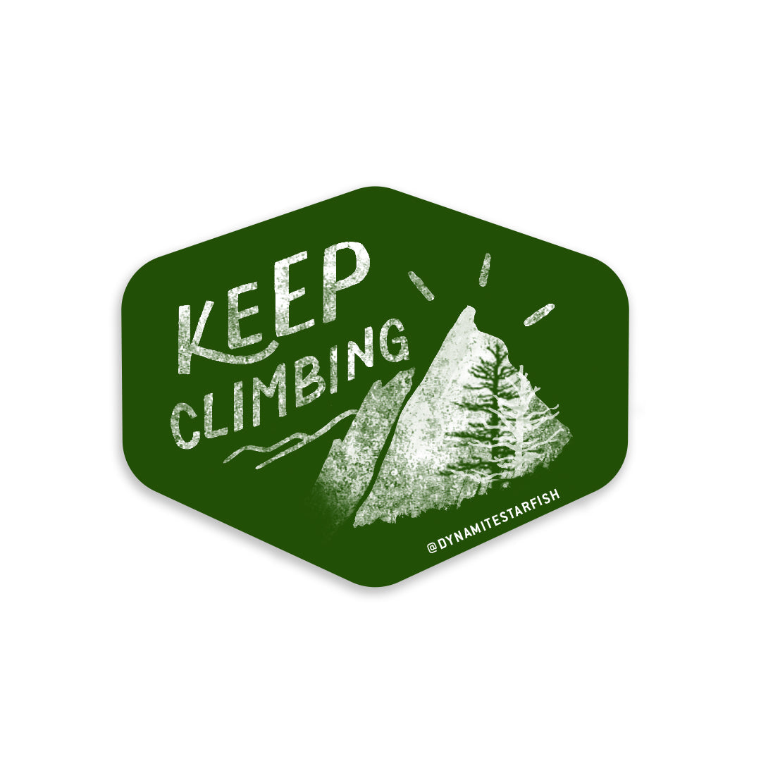 Keep Climbing Mountains — Wholesale Sticker