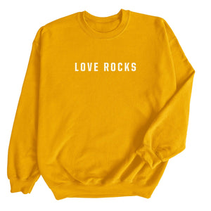 Love Rocks — Unisex Crewneck Sweatshirt