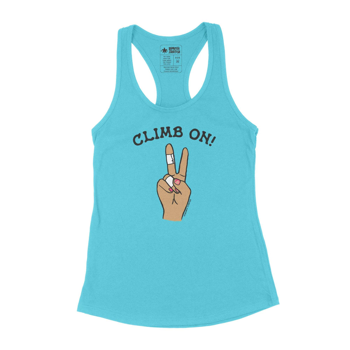 CLIMB ON! ROCK CLIMBING MANICURE — Women's Racerback Tank