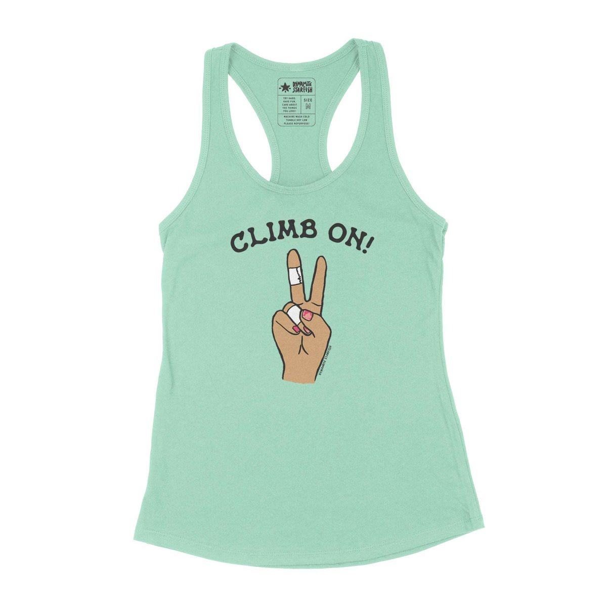 CLIMB ON! ROCK CLIMBING MANICURE — Women's Racerback Tank