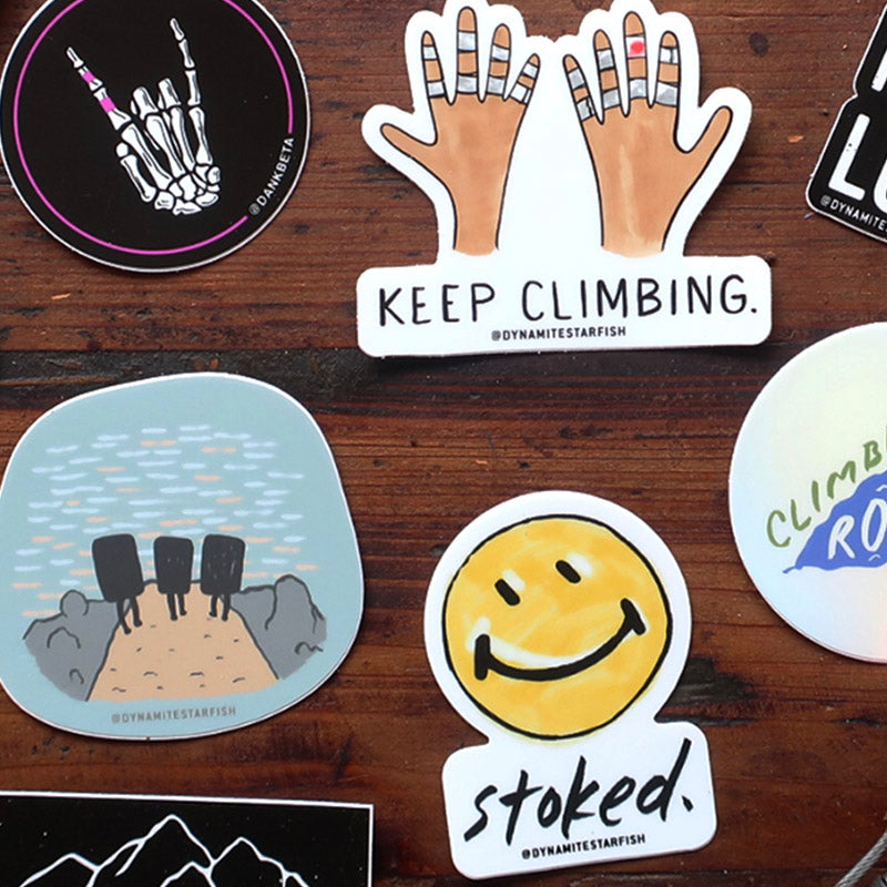 rock climbing stickers climbing sticker packs rock climbing art