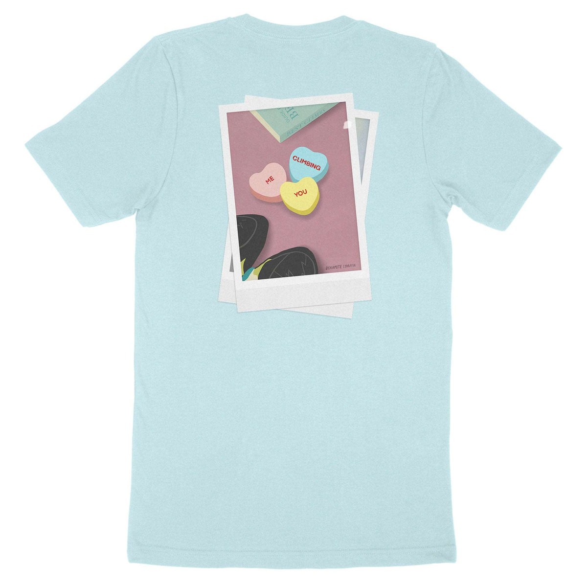 You + Me + Climbing Sweethearts — Unisex Rock Climbing T-Shirt