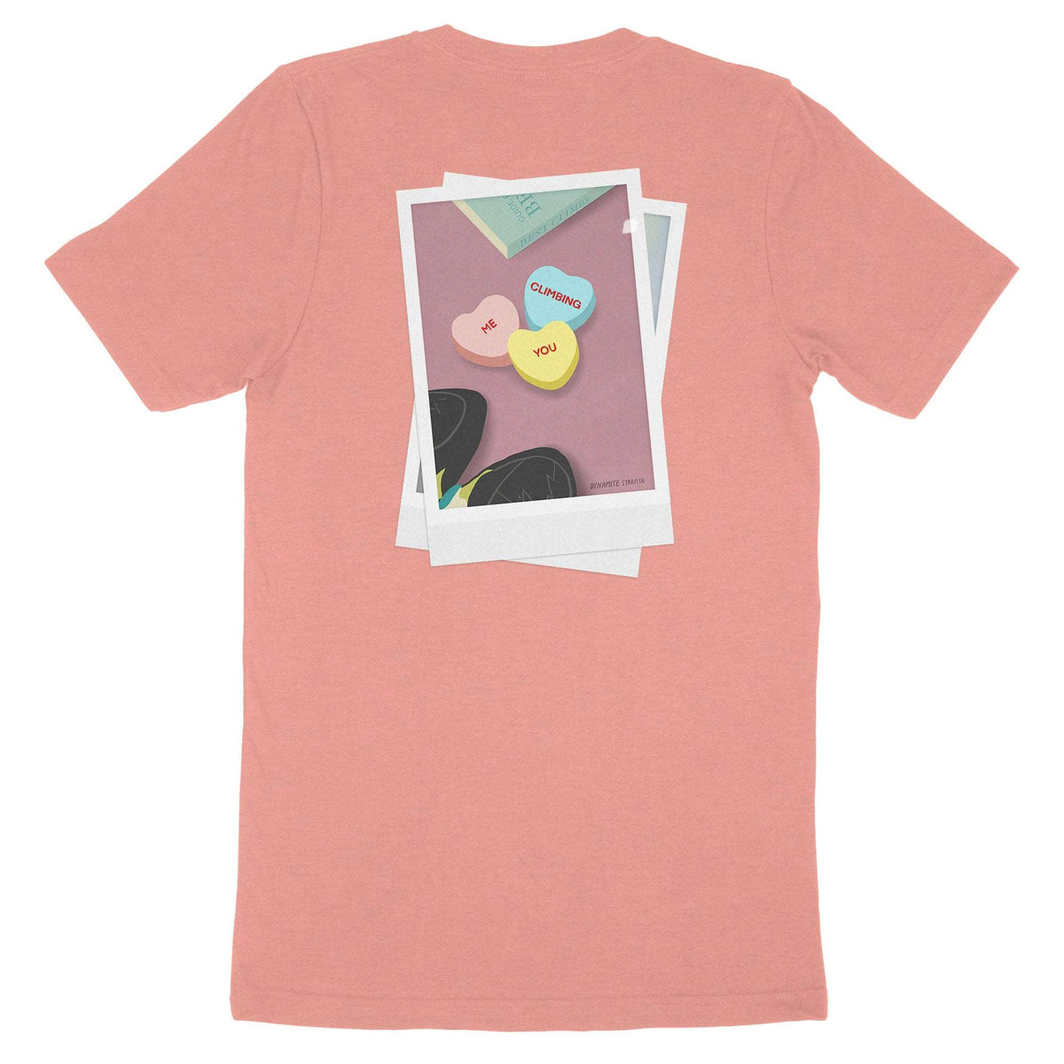 You + Me + Climbing Sweethearts — Unisex Rock Climbing T-Shirt