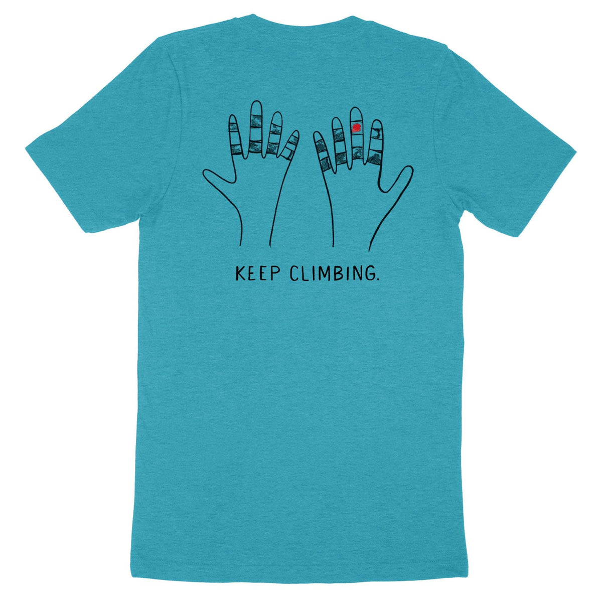 Keep Climbing Taped Hands — Unisex Rock Climbing T-Shirt