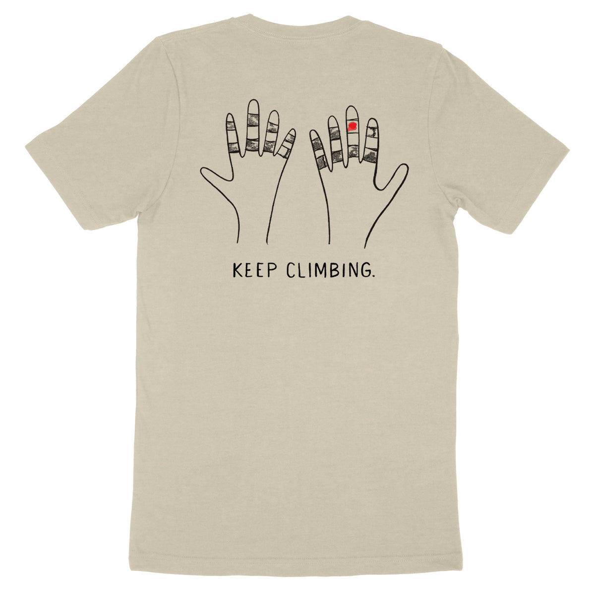 Keep Climbing Taped Hands — Unisex Rock Climbing T-Shirt