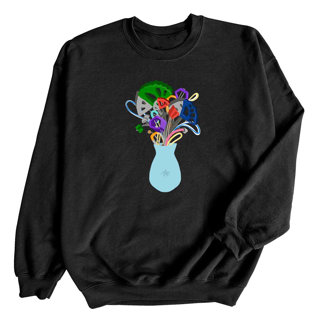 Trad Climbing Gear Bouquet — Unisex Crewneck Sweatshirt