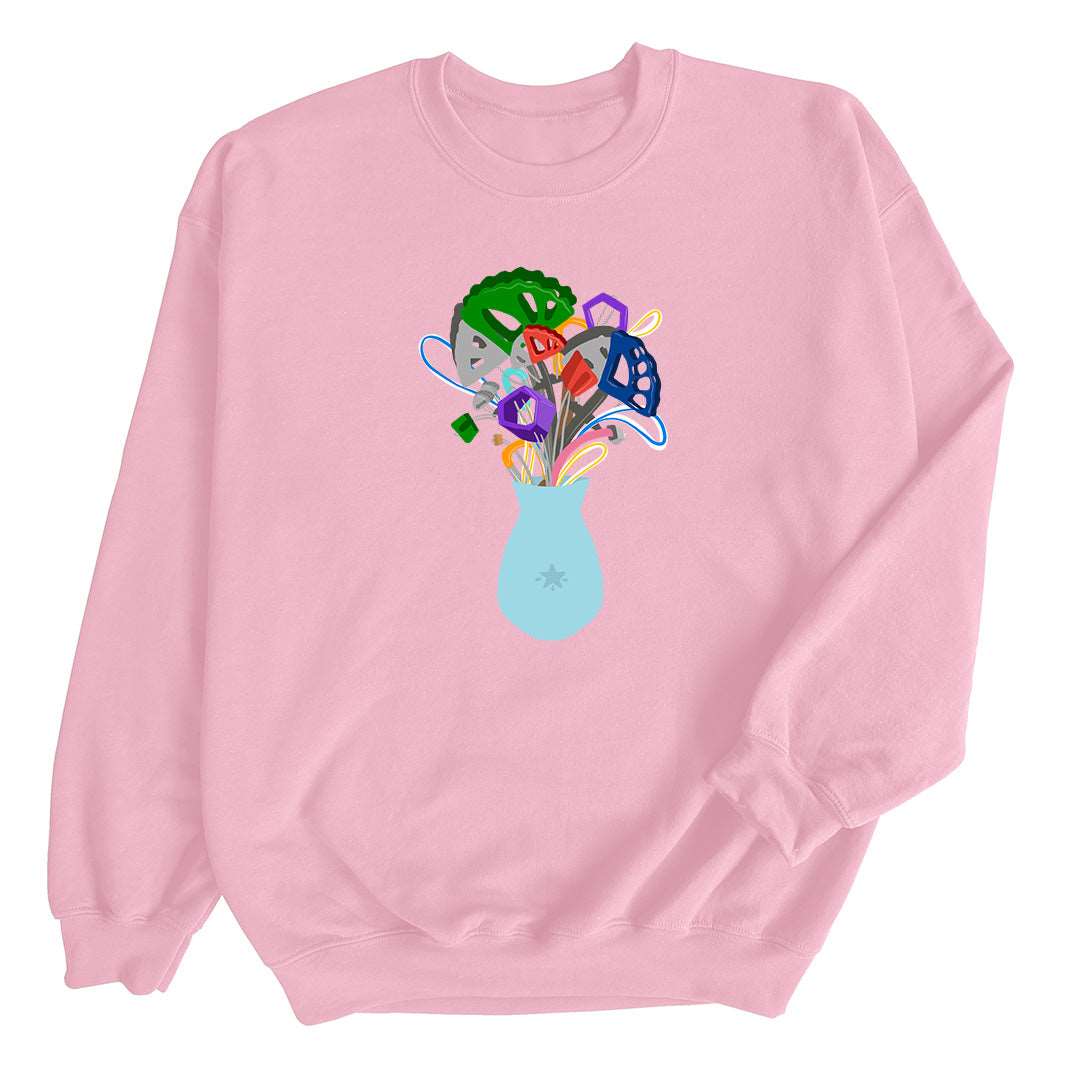 Trad Climbing Gear Bouquet — Unisex Crewneck Sweatshirt