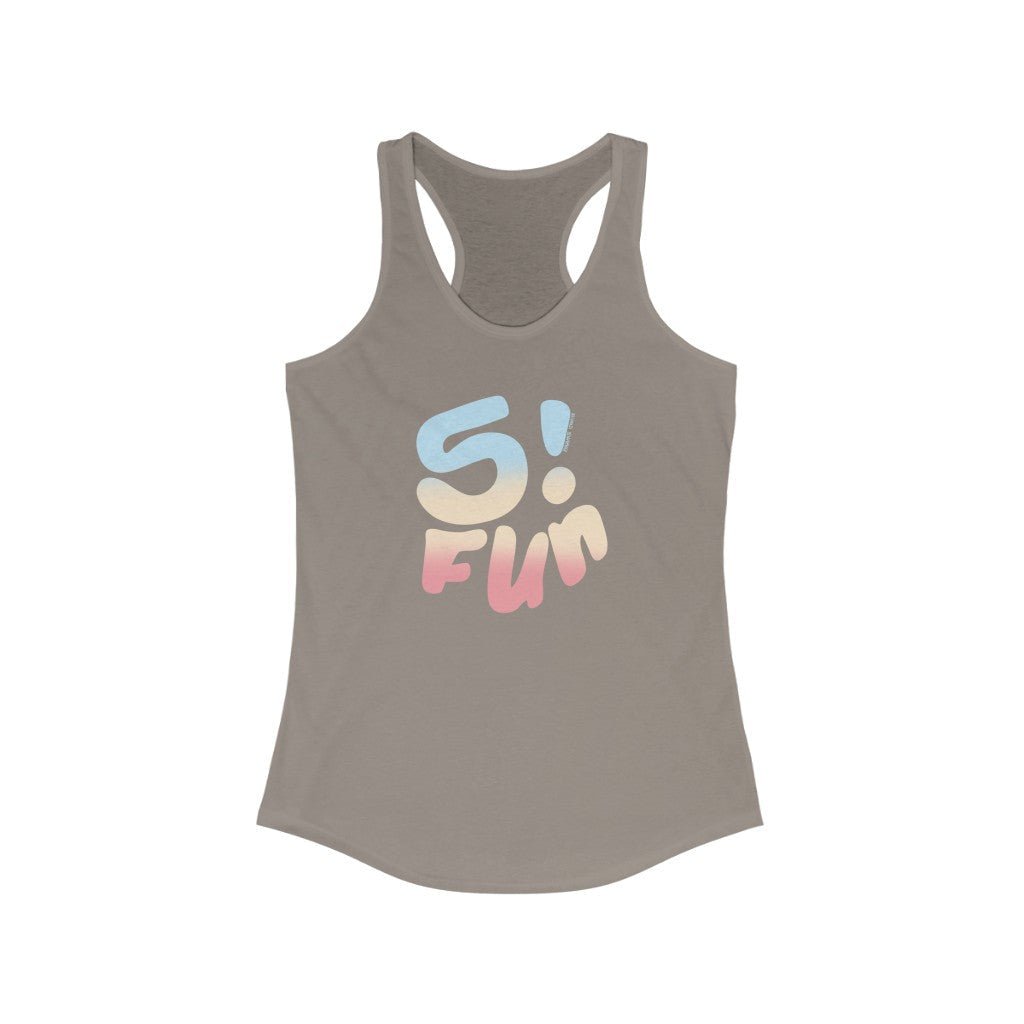 rock climbing t-shirts gifts - Women's Tank Tops-5 Fun! — Women's Racerback Climbing Tank - Dynamite Starfish - gift for climber