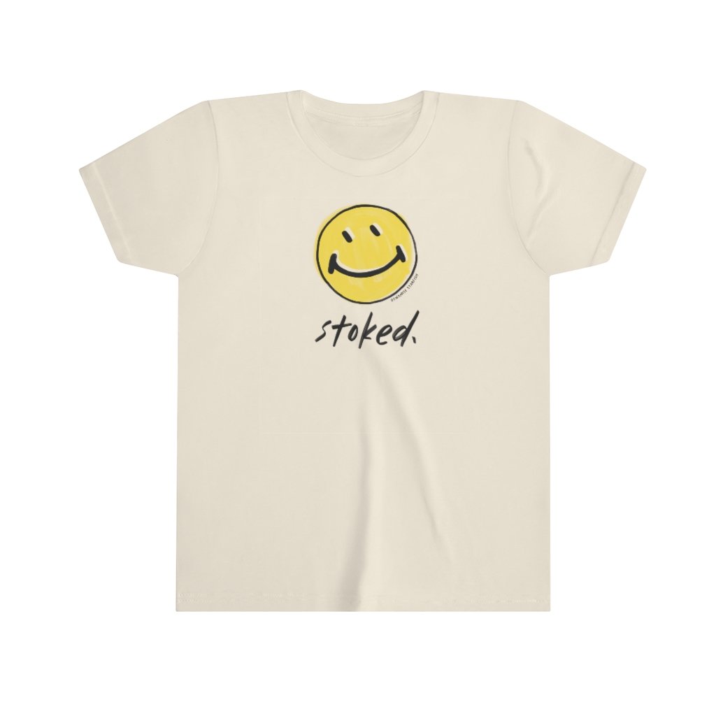 rock climbing t-shirts gifts - Youth T-Shirts-Stoked — Youth Kid's Rock Climbing T-Shirt - Dynamite Starfish - gift for climber